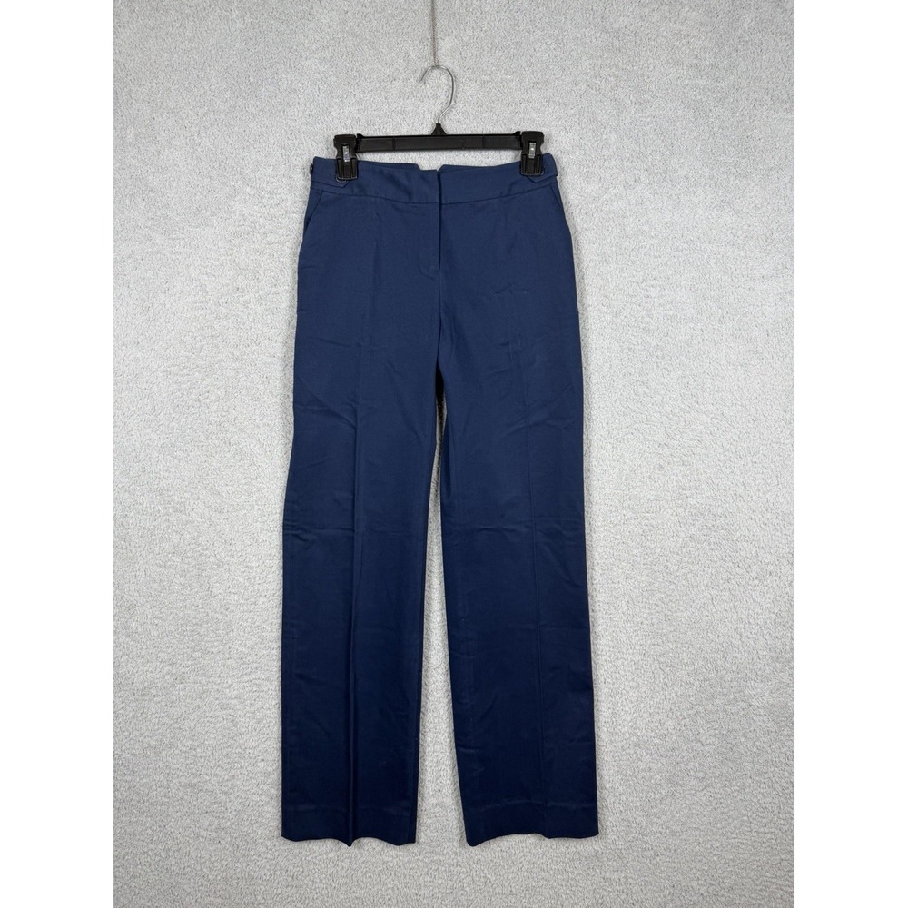 St. John Sport Women's Blue‎ Straight Leg Dress Pants Size 2 Stretch